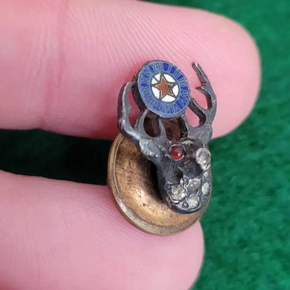 Benevolent & Protective Order of Elks Mini Lapel Pin B.P.O.E. Antique Vintage